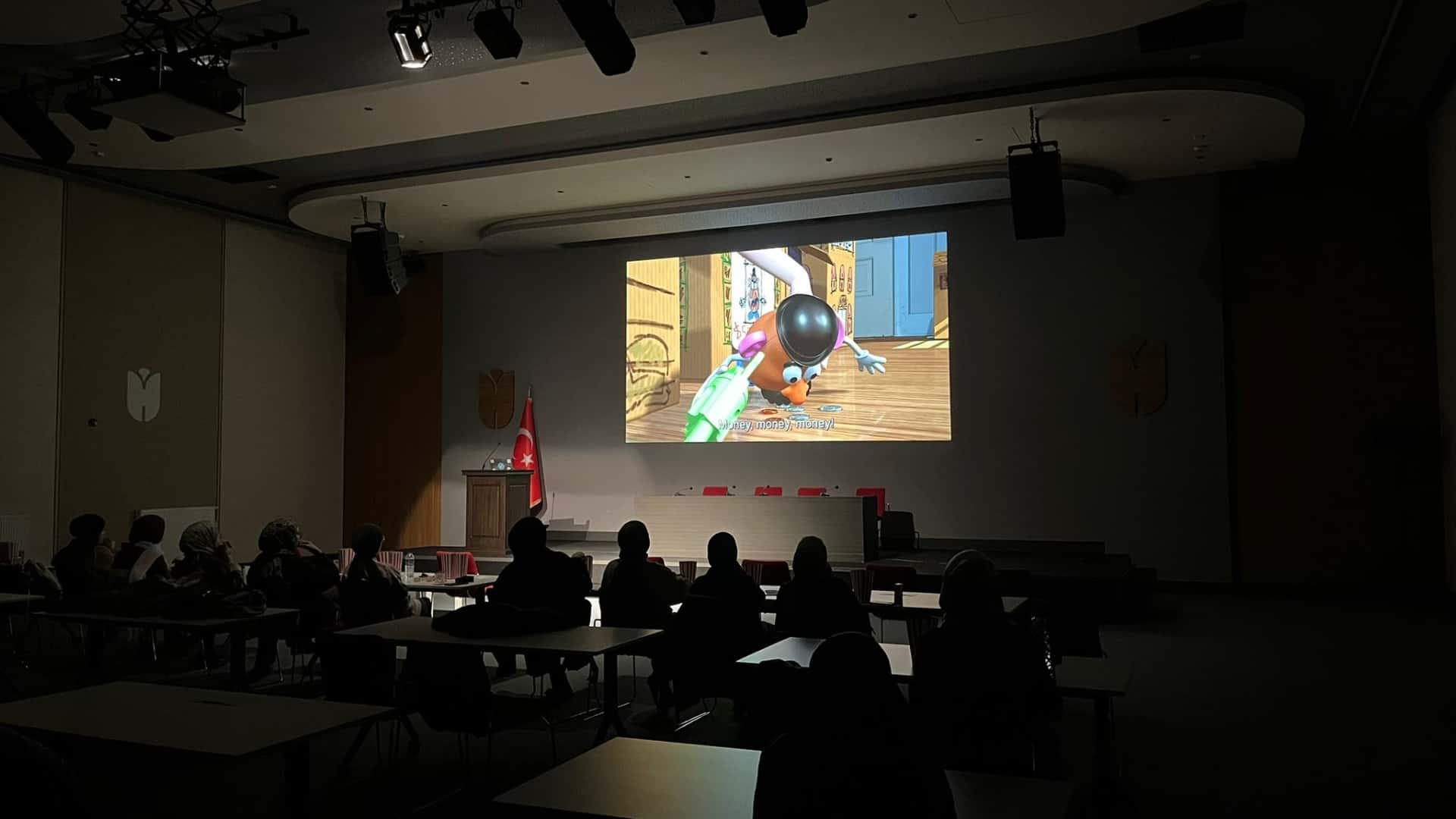 We organized a movie watching event!